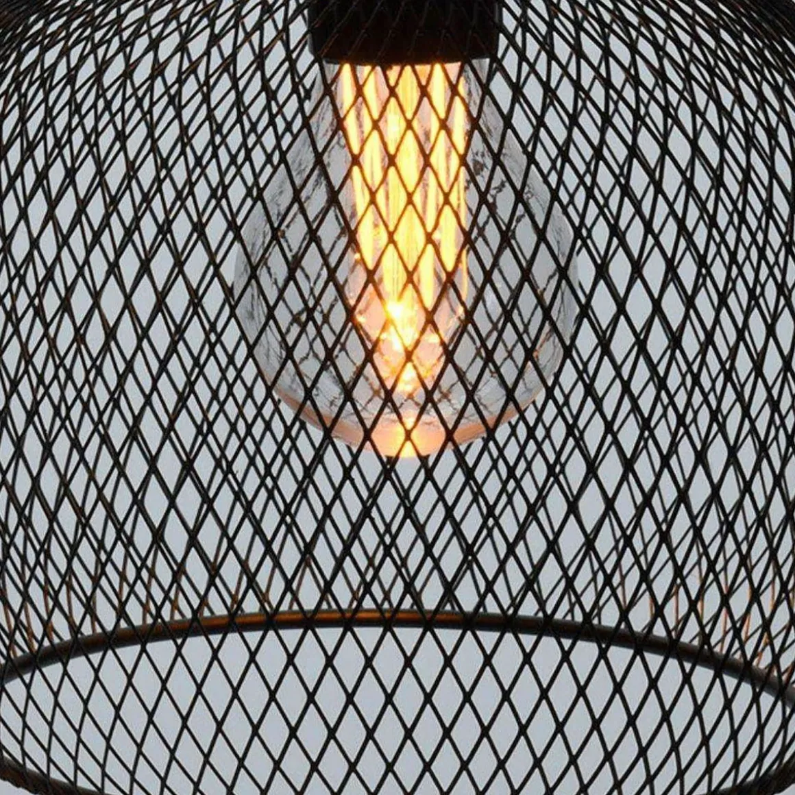 Lampa Atros Wiszaca Czarna 19X18 Cm