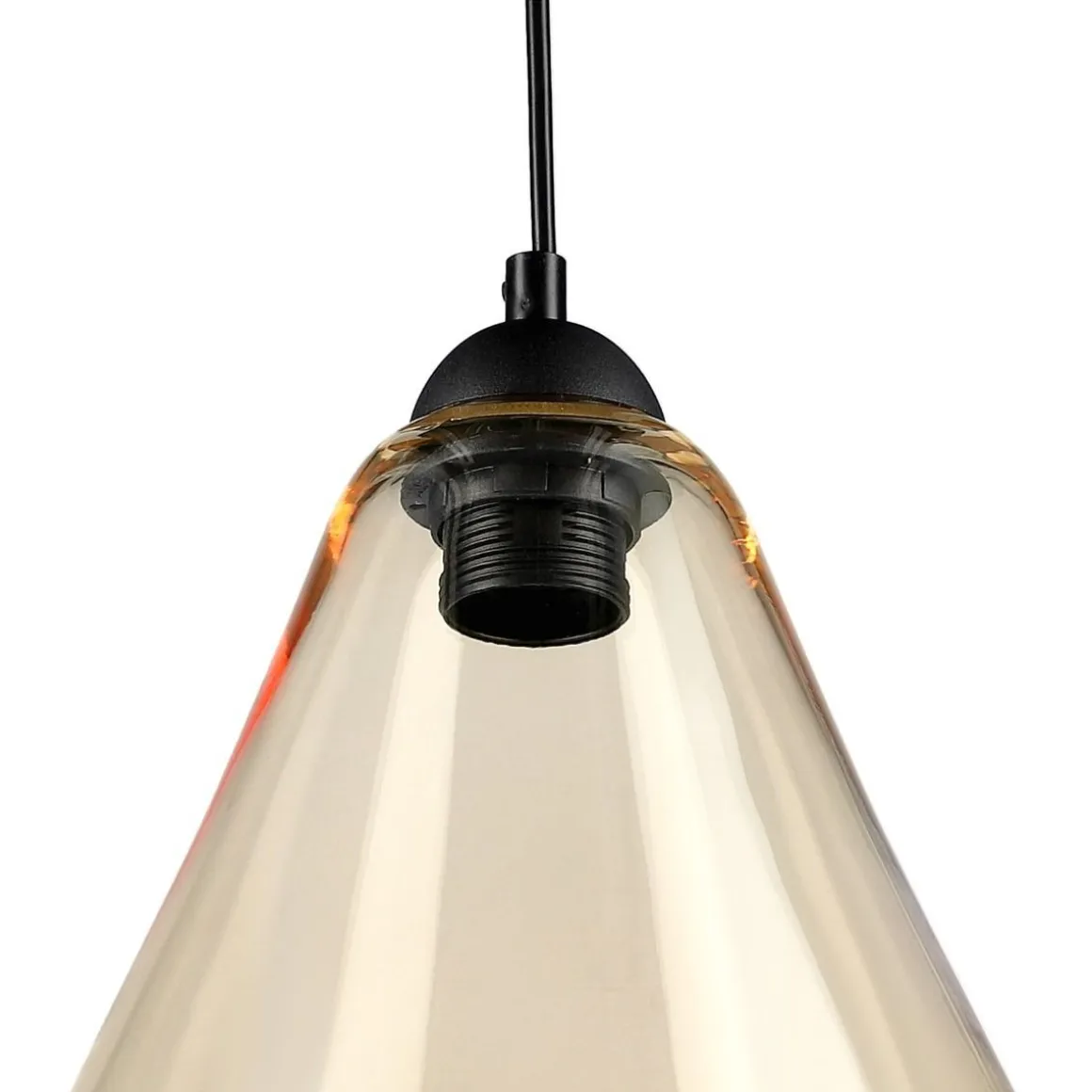 Lampa Miste Wiszaca Bursztynowa 24X24X180 Cm