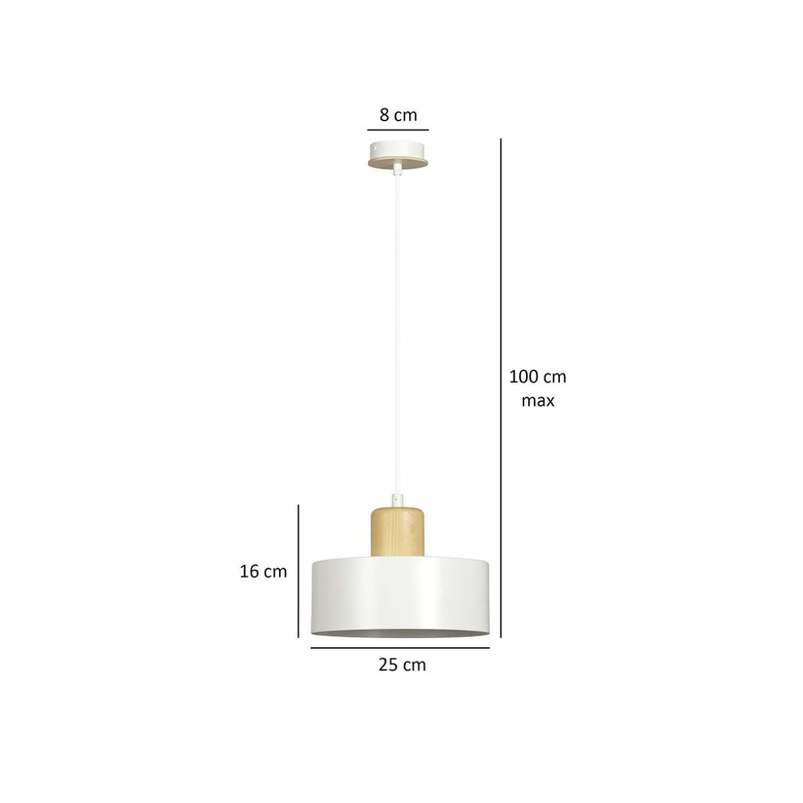 Lampa Torin Sufitowa 1-Punktowa Fi 25 Cm
