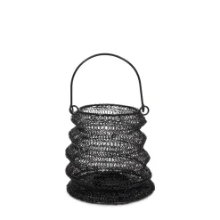 Lampion Armadilo Skladany Czarny 21X16 Cm