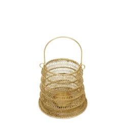 Lampion Armadilo Skladany Zloty 18X16 Cm