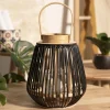 Lampion Garnitto Z Czarnymi Elementami 10,5X26 Cm