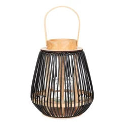 Lampion Garnitto Z Czarnymi Elementami 10,5X26 Cm
