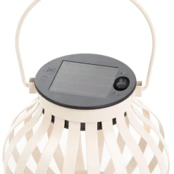 Lampion Solarny Fonar Metalowy Ecru 12X12X11,5 Cm