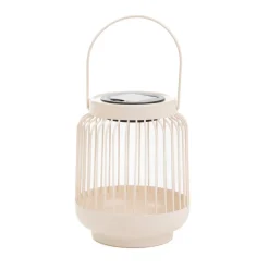 Lampion Solarny Fonar Metalowy Ecru 12,5X12,5X11,5 Cm