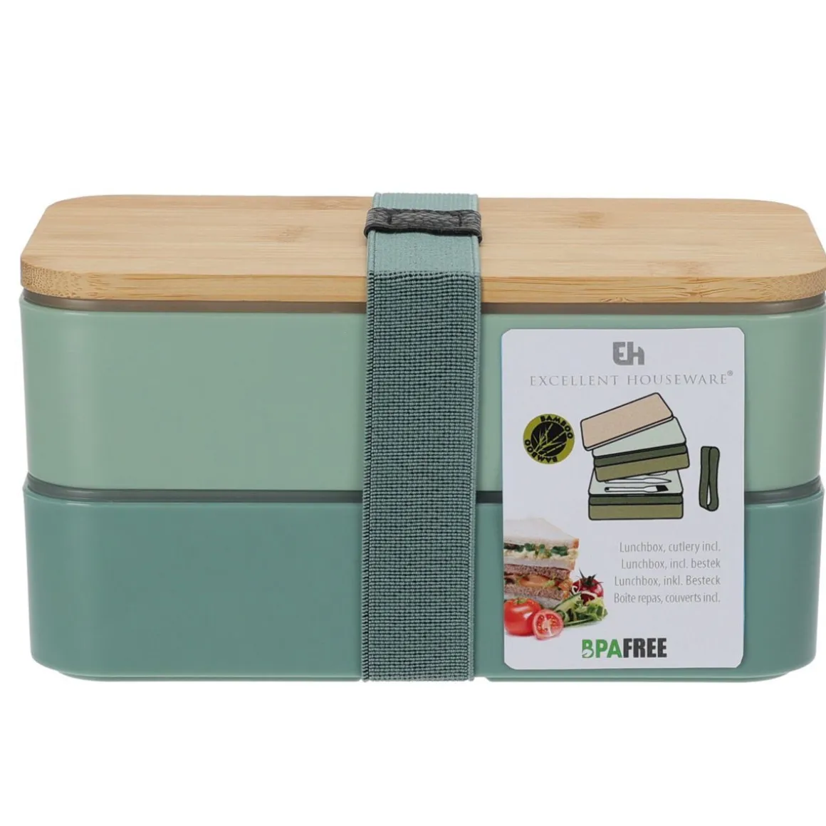Lunchbox Bamboo Podwojny 18X10,6 Cm