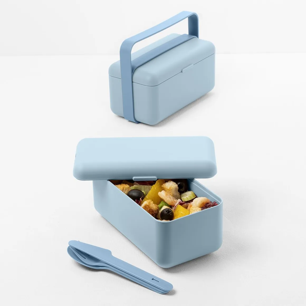 Lunchbox Bauletto Niski Blekitny 18X9,5X13,5 Cm