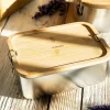 Lunchbox Nukka Prostokatny Z Bambusowa Pokrywka 1,6 L