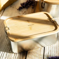 Lunchbox Nukka Prostokatny Z Bambusowa Pokrywka 1,6 L