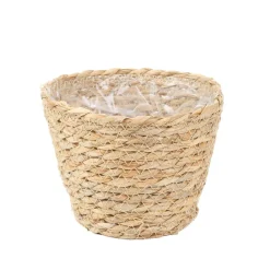 Oslonka Na Doniczke Lumbo Pleciona Naturalna 15X12 Cm