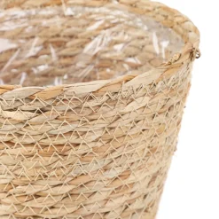 Oslonka Na Doniczke Lumbo Pleciona Naturalna 19X15 Cm