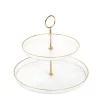 Patera Monze Dwupoziomowa Transparentna 21 Cm, 28 Cm