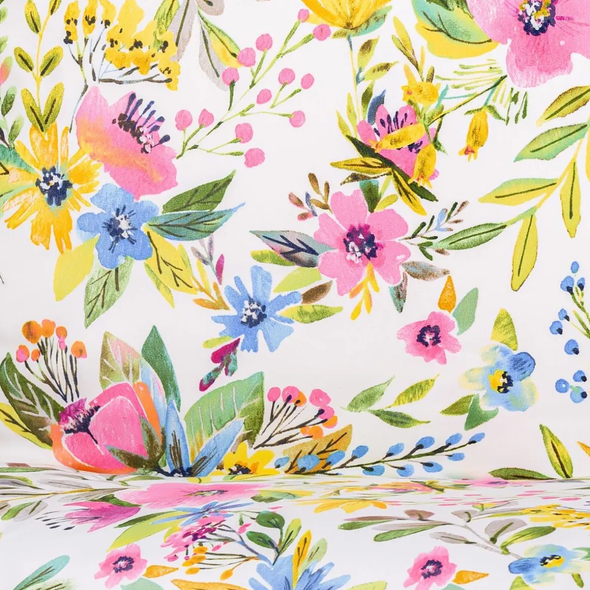 Pościel Floral Z Mikrofibry W Kolorowe Kwiatki 200X220 Cm