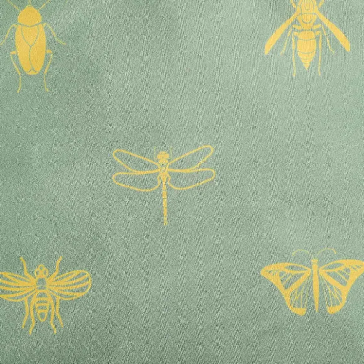 Pościel Luro Z Mikrofibry Oliwkowa W Owady 200X220 Cm