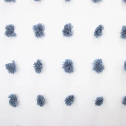 Pościel Nivell Z Mikrofibry Z Niebieskimi Pomponami 200X220 Cm