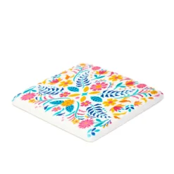 Podkladka Melte Ceramiczna Kwiaty Roz Pomarancz Blekit 4 Szt.