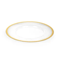 Podstawka Golden Rant Pod Talerz Ze Zlota Obwodka W Paski 33 Cm 33Cm