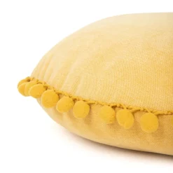 Poduszka Eslov Musztardowa Okragla 40 Cm