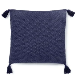 Poszewka Morris Z Fredzlami Granatowa 45X45 Cm