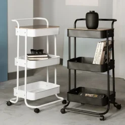 Regal Na Kolkach Hylla Metalowy 90X43X42Cm