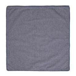 Serwetka Melange Granatowa Z Lamowka Kuleczkowa 45X45 Cm
