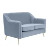 Sofa Avant Sofa 2-Osobowa, Welurowa Szara 127X82X81.5 Cm
