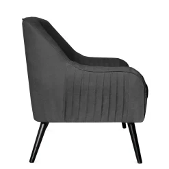 Sofa Ella W Tkaninie Ciemnoszara 122X70X84 Cm