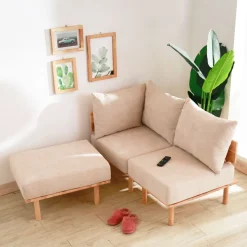 Sofa Seri Modulowa Bezowa 74X86X86 Cm