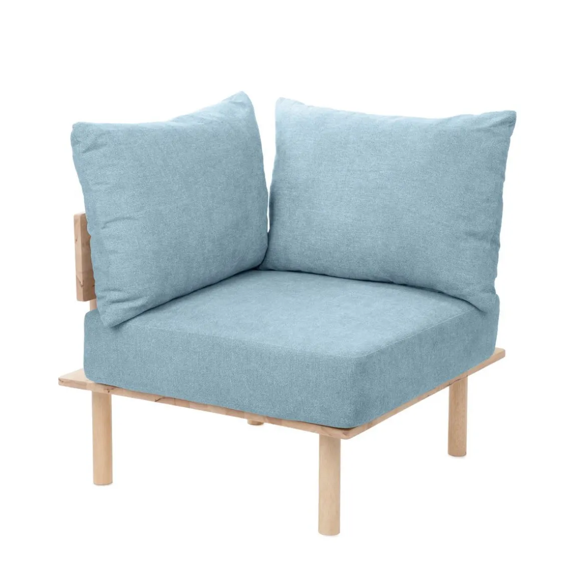 Sofa Seri Modulowa Niebieska 74X86X86 Cm