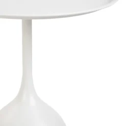 Stolik Ferro Metalowy Bialy 58X32X48 Cm