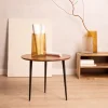 Stolik Kawowy Ren Lite Drewno Akacji + Metal 46X46X30Cm