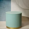 Stolik Kawowy Tabi Matowy Pistacjowy 40X36 Cm