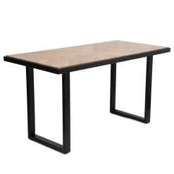 Stol Nattmal Lite Drewno Akacji + Metal 140X70X76 Cm