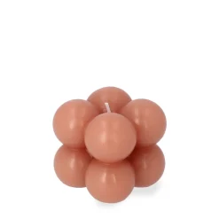 Swieca Bubble Rozowa 6X6X6 Cm