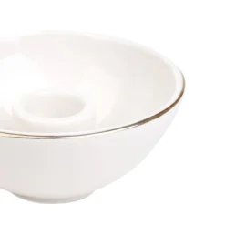Swiecznik Kania Ceramiczny Ecru 11X5 Cm