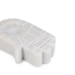 Swiecznik Marble Raczka Z Bialego Marmuru 13 Cm