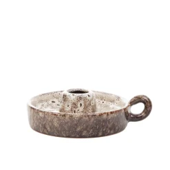Swiecznik Rufus Ceramiczny Brazowy 11,3X11,3X11,3Cm