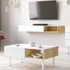 Szafka Wiszaca Carini! Dab Artisan/Bialy 140X30X18 Cm
