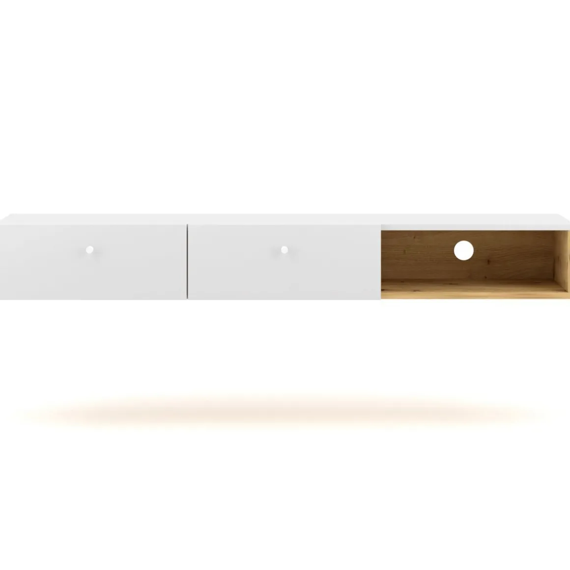 Szafka Wiszaca Carini! Dab Artisan/Bialy 140X30X18 Cm