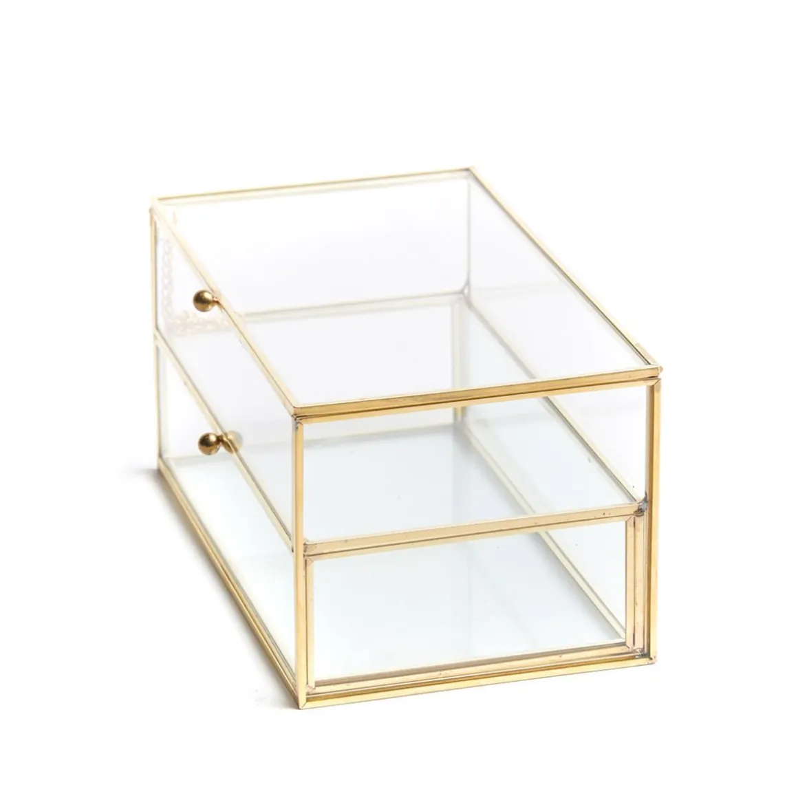 Szkatulka Na Bizuterie Grazia Z Szufladka Zlota 21X10X10,5 Cm