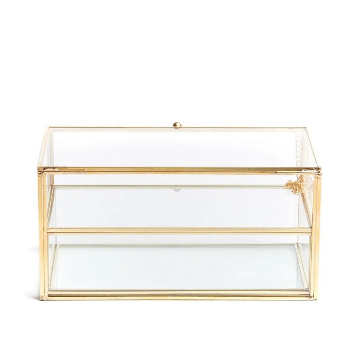 Szkatulka Na Bizuterie Grazia Z Szufladka Zlota 21X10X10,5 Cm