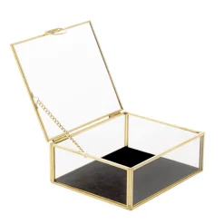 Szkatulka Na Bizuterie Grazia Z Welurowa Wysciolka 13X11X5 Cm