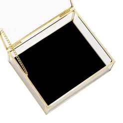 Szkatulka Na Bizuterie Grazia Z Welurowa Wysciolka 13X11X5 Cm