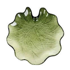 Taca Dekoracyjna Asali Szklana Zielona 27,5X3 Cm