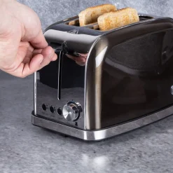 Toster Metallic Black 2-Kanapkowy 750-850 W