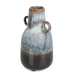 Wazon Lave Ceramiczny Z Uszami Niebieski 14X14X24 Cm