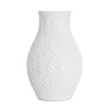 Wazon Natto Ceramiczny Z Tloczeniami Ecru 15X15X24 Cm
