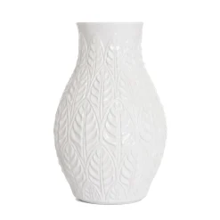 Wazon Natto Ceramiczny Z Tloczeniami Ecru 15X15X24 Cm