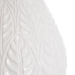 Wazon Natto Ceramiczny Z Tloczeniami Ecru 15X15X24 Cm