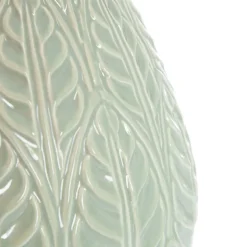 Wazon Natto Ceramiczny Z Tloczeniami Pistacjowy 15X15X24 Cm